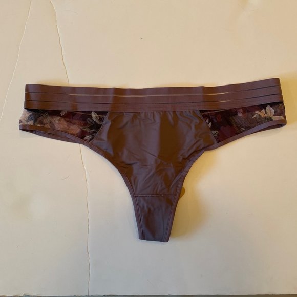 BNWT Maison Lejaby Flora Nufit Ombrage Basic Sienne Copper Midnight Panty Set XL - Picture 5 of 11